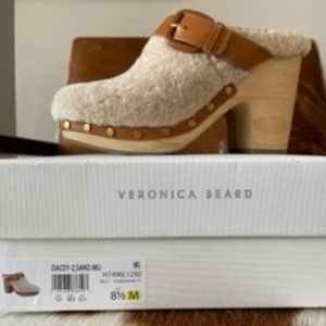 Veronica Beard Dacey-2, Sand Shearling Clog